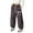 Bow#3-Bronze, variant on Girls High Waisted Uniform Jogger Pants Elastic Waist Drawstring Jogger Pants Cute Bow Printed Sports Pants with Pockets, Bronze 13-14Y