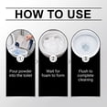 thumbnail image 5 of Septic Safe Oxygen Foam Toilet Cleaner Powder, Effortless No Scrub Granules Clear Rust Hard Water Deposit And Black Mold For Residential Toilet Bowl Care (1Pack), 5 of 7