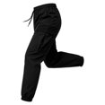 thumbnail image 4 of Zpanxa Mens Jogger Pants Nylon Tactical Cargo Jogger Pants with Drawstring Waist and Multi Pockets, 4 of 8