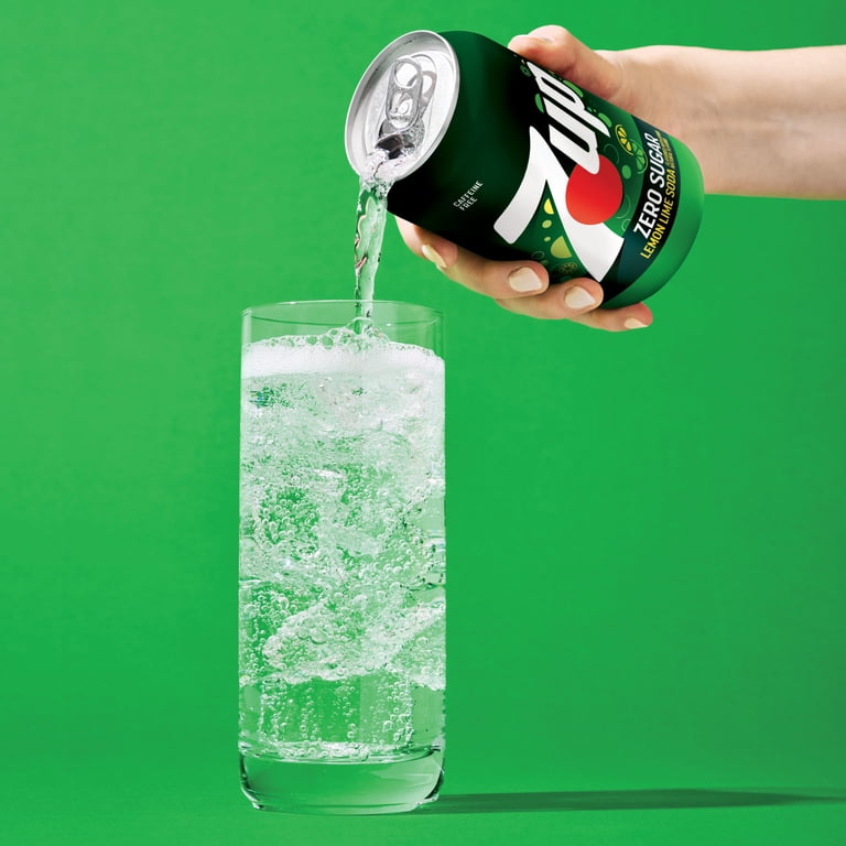 7UP Zero Sugar, Caffeine Free Lemon Lime Soda, 12 fl oz, 12 Pack