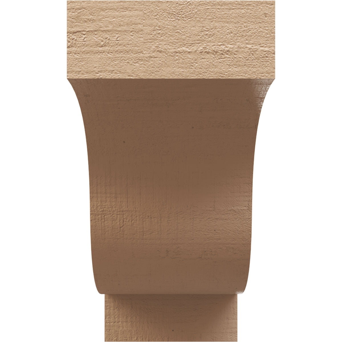 10"W x 30"D x 20"H Classic Newport Rough Cedar Woodgrain TimberThane Corbel, Primed Tan