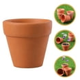thumbnail image 2 of 6 macetas pequeñas de terracota para manualidades, maceteros de flores de arcilla en miniatura, maceteros suculentos, macetas pequeñas para viveros, ideales para interiores y exteriores, 2 of 6