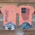thumbnail image 2 of Womens Shirts Summer 250Th Anniversary Usa for Women 17762026 Patriotic American Flag V Neck T July 4Th Graphic Tee 250 Anniversary Usa Shirt Women Pink M, 2 of 7