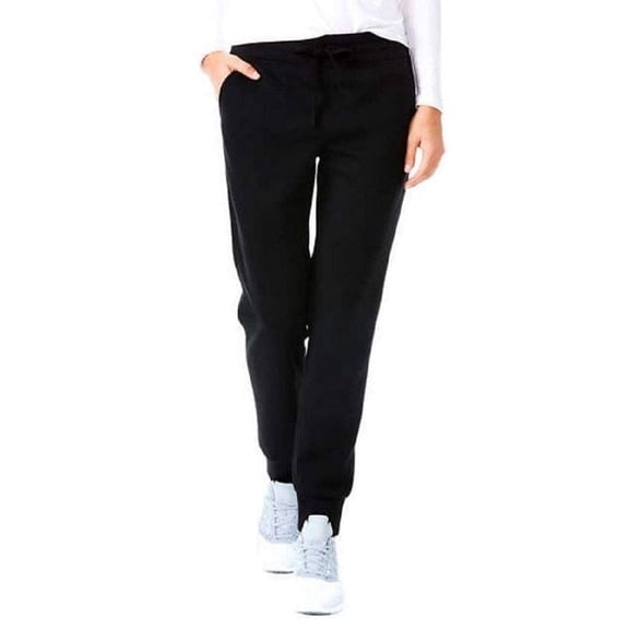 32 Degrees Ladies? Tech Fleece Jogger, Black, Medium