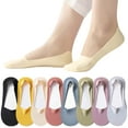 thumbnail image 1 of Calcetines tobilleros antideslizantes de corte bajo para zapatillas deportivas, mocasines y zapatillas de deporte - Paquete de 8 calcetines invisibles de algodón de ajuste cómodo para mujer, 1 of 7