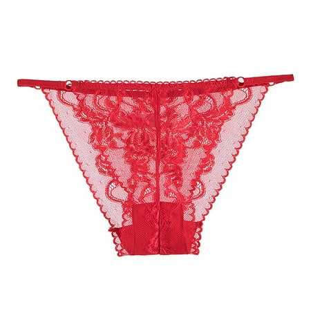 

Women Lace Panties Underwear With Cute Bow Midnight Lingerie Briefs