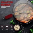 thumbnail image 3 of 13 inch Splatter Screen for Cooking with Thermo Plastic Rubber Handle, 3 of 7