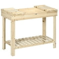 thumbnail image 1 of Outdoor Potting Bench Potting Table with Hidden Storage Box & Lower Shelf, 1 of 10