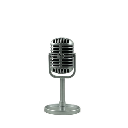 Dcenta Simulation Props Vintage Mic Vocal Style Microphone Staged Photography Accessory