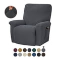 thumbnail image 1 of Housse de Fauteuil Inclinable Extensible Couverture Complète Couleur Unie pour LAZBOY Remplacement-Shorts, 1 of 5