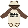 thumbnail image 3 of Inktastic Denver Colorado Skyline Grunge Boys or Girls Long Sleeve Baby Bodysuit, 3 of 5