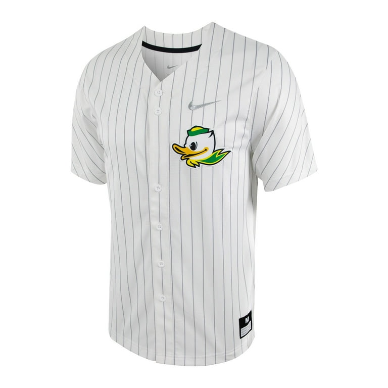 Men's Nike White/Gray Tennessee Volunteers Pinstripe Replica Full-Button Baseball  Jersey 