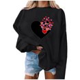 thumbnail image 1 of Gibobby Sudadera mujer Linda sudadera de manga larga para adolescentes y mujer(Negro,CH), 1 of 4