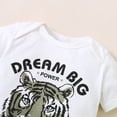 thumbnail image 5 of OLLUISNEO 6-9 Months Infant Baby Boys Clothes Baby Boys Short Sleeve Romper Top + Shorts 2Pcs Outfits Set White, 5 of 9