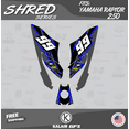 thumbnail image 4 of Kalair GFX Graphics Kit for Yamaha ATV Raptor 250 (All Years) Shred Series, 4 of 5
