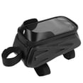 thumbnail image 4 of Bike Bag, Bike Front Frame Bag Light Baffle Hook And  Fixing Touch Screen Inner Pocket With Headphone Jack For Road Bike, 4 of 8