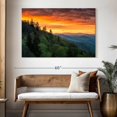 thumbnail image 3 of Elephant Stock Mountain Sunrise Wall Art - Horizontal Canvas Wall Art - Living Room Wall Decor - Nature Canvas - Orange And Yellow Decor - 51" x 34", 3 of 8