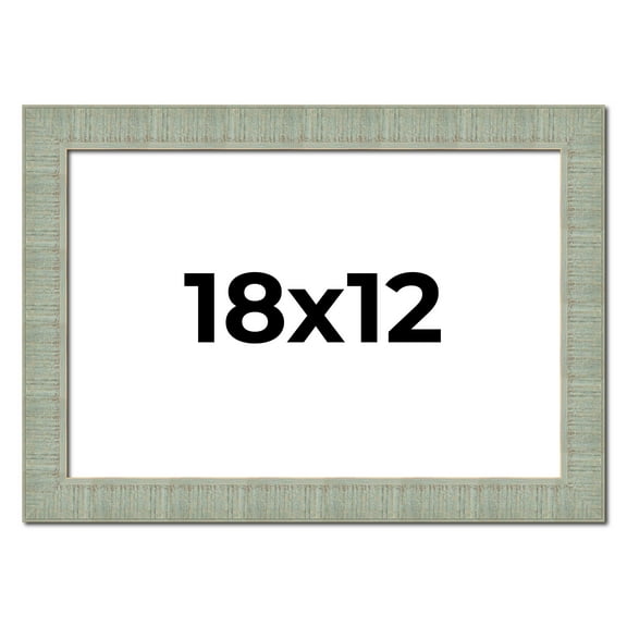 18x12 Frame Green Desert Pear Solid Wood Picture Frame | 1.625 Inch Moulding Width | Interior Frame