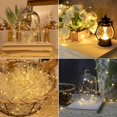 thumbnail image 3 of TT-Fairy Lights Plug in,66FT 200LEDs Waterproof Led String Lights,8 Modes Remote Twinkle Light for Outdoor Indoor Christmas Wedding Birthday Garden Party Decorations,Silver Wire,Warm White, 3 of 7