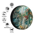 thumbnail image 4 of Wukai Vintage Print Island Skull Print Spare Tire Cover for RV Trailer,Waterproof PVC Faux Leather Wheel Cover Fit for Truck,Trailer,RV,SUV,Camper and Most Vehicle-15 inch, 4 of 6