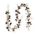 thumbnail image 1 of Guirnalda de otoño para Halloween, enredadera colgante de calabaza Artificial, guirnalda de Hojas de arce para escalera, decoración de fondo para vent, 1 of 9