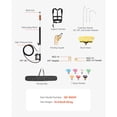 thumbnail image 5 of Pressure Washer Telescoping Wand, 24 ft, 4000 psi, Telescopic Spray Wand with Power Washer Extension Wands, Gutter Cleaner, Brush Head, Pivoting Coupler, 7 Spray Nozzles and Support Harness, 5 of 6