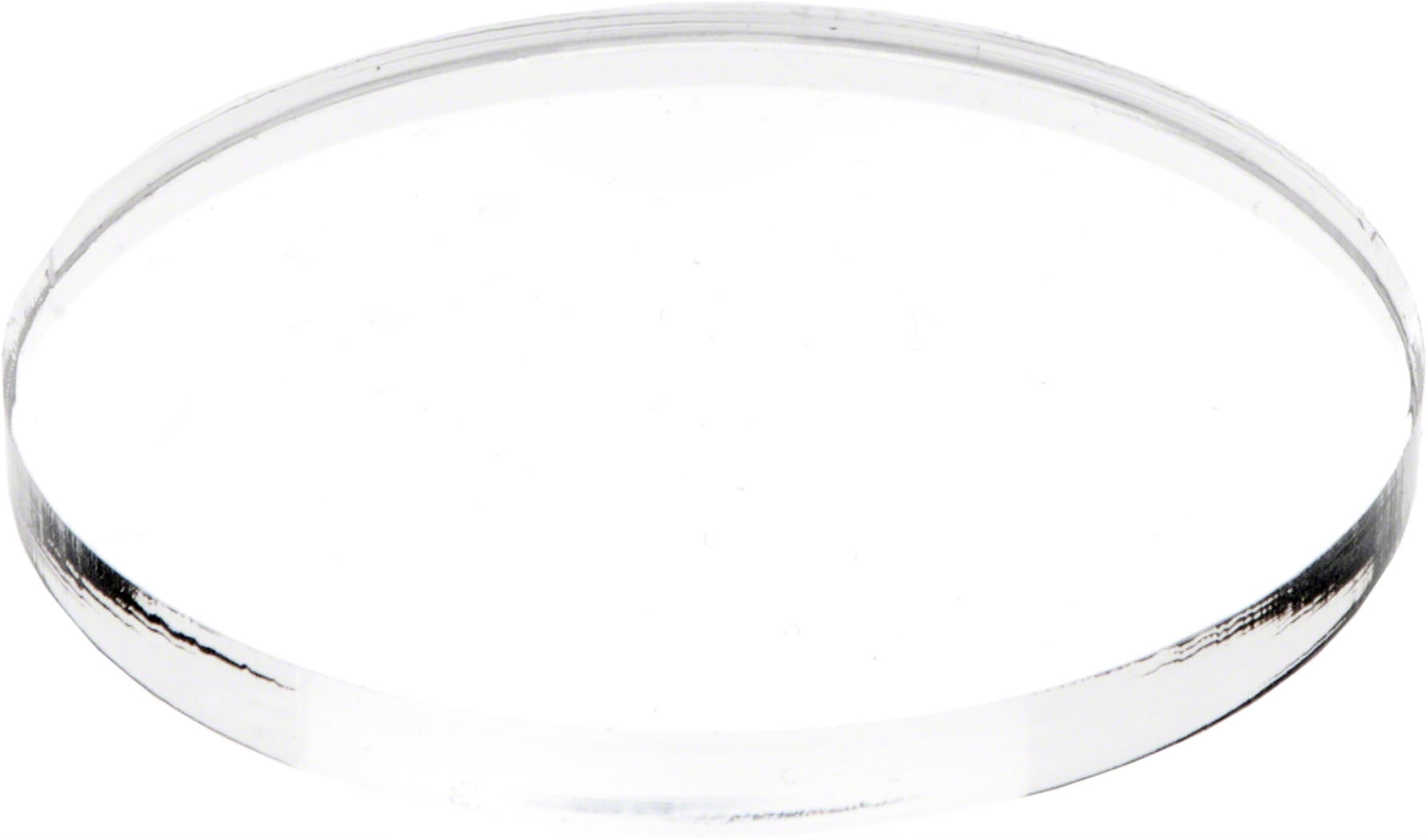 Plymor Clear Acrylic Round Standard-Edge Display Base 5" W x 5" D x 0.375" H 