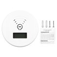 thumbnail image 1 of Detector de CO Mini alarma de CO visual y audible con pilas con pantalla LCD para cocina casera, 1 of 10