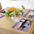 thumbnail image 4 of Ambesonne Nature Place Mats Set of 4, Landscape Lake Tahoe, Standard Size, Dark Brown Peach, 4 of 6