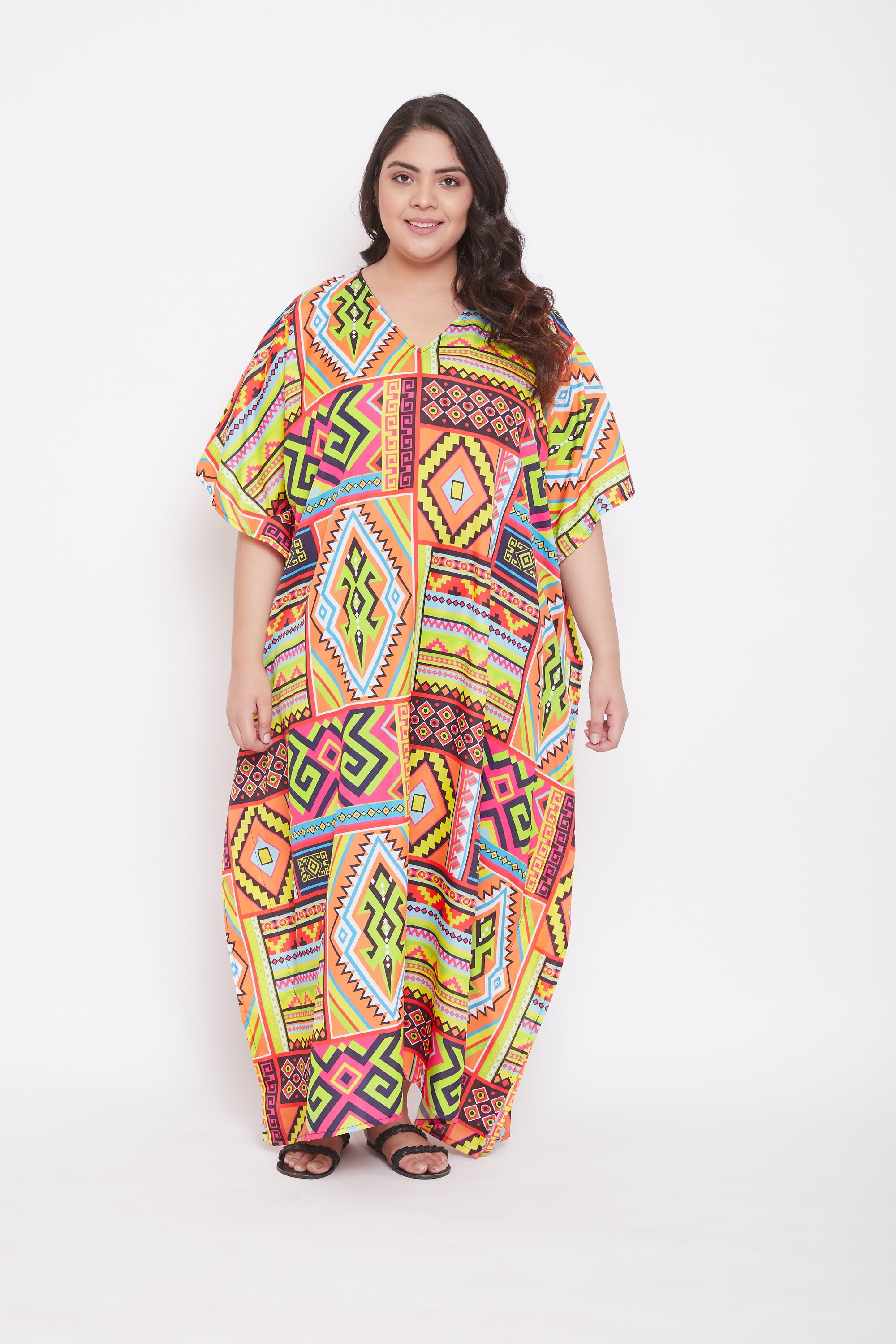 Long Size Caftan Dress for Women Long Maxi Kaftans for Ladies Loose Casual Sleepwear Evening Gown Online - Walmart.com