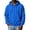 Blue, variant on Hsovts Mens Zip Up Hoodie, Solid Color Fleece Jacket Casual Sweatshirt | Soft Brushed Fleece, Full-Zip Front With A Classic Hood. Ribbed Cuffs And Hem, Split Kangaroo Pocket. Relaxed Fit. Green 3xL