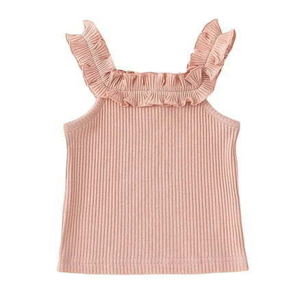 

Vest Style Girl Vest Baby Lace Suspender Top Sleeveless T Loose Fit Ruffle Girl Clothes Long Sleeve Youth Girls Shorts Pajamas Girls Graphic 4t Girls Clothes Underarm Our Girls Toddler Girl Outfits 18
