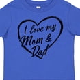 thumbnail image 4 of Inktastic I Love My Mom and Dad in Black Chalk Heart Boys or Girls Toddler T-Shirt, 4 of 5