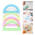 thumbnail image 4 of Shisuyan 12pcs Math Protractors Plastic Protractors 180 Degrees Clear Protractors Semicircular for Office Geometry Angle Measurement Students School Supplies, 4 of 8
