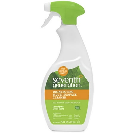 Seventh Generation Lemongrass Citrus Disinfecting Multi-Surface Cleaner, 26 (Best Natural Household Cleaners)