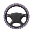 thumbnail image 3 of Kll Car Steering Wheel Cover, Universal 15 Inch, Soft Elastic And Comfortable,Car Accessories Decorations-Heart Check Plaid, 3 of 7