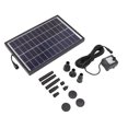 Solar Fountain Pump 12V 6W ABS Anti Clogging Filter Easy Cleaning Solar