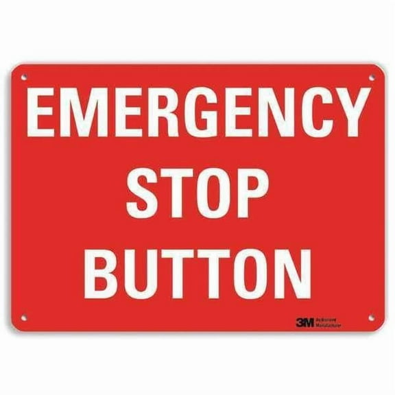 Lyle Safety Sign,7 in x 10 in,Aluminum U7-1155-RA_10X7