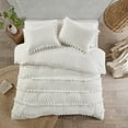 thumbnail image 4 of Leona 3 Piece Pom Pom Cotton Duvet Cover Set, 4 of 17