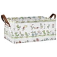 thumbnail image 2 of 2 Pack Collapsible Storage Bins Fabric Shelf Baskets with Handles Closet Organizer Cartoon Ducks Line 16.9x11.4x7.7, 2 of 8