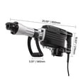 thumbnail image 6 of Dranite Heavy-Duty Electric Demolition Jackhammer, 2800W, 1200 BPM Concrete Breaker Kit with 3 Chisels, Clay Spade, Case & Gloves for Concrete, Brick, Wall, 6 of 6
