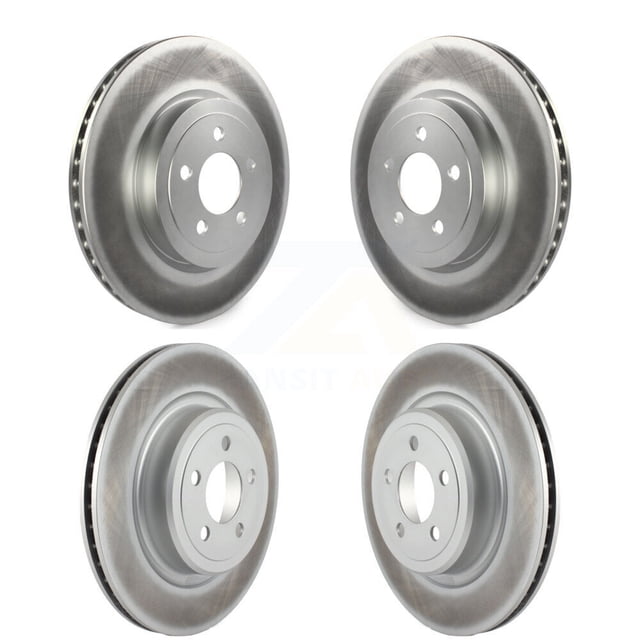 Genius Front Rear Coated Disc Brake Rotors Kit for Car Dodge Charger with Police Package KG-100835