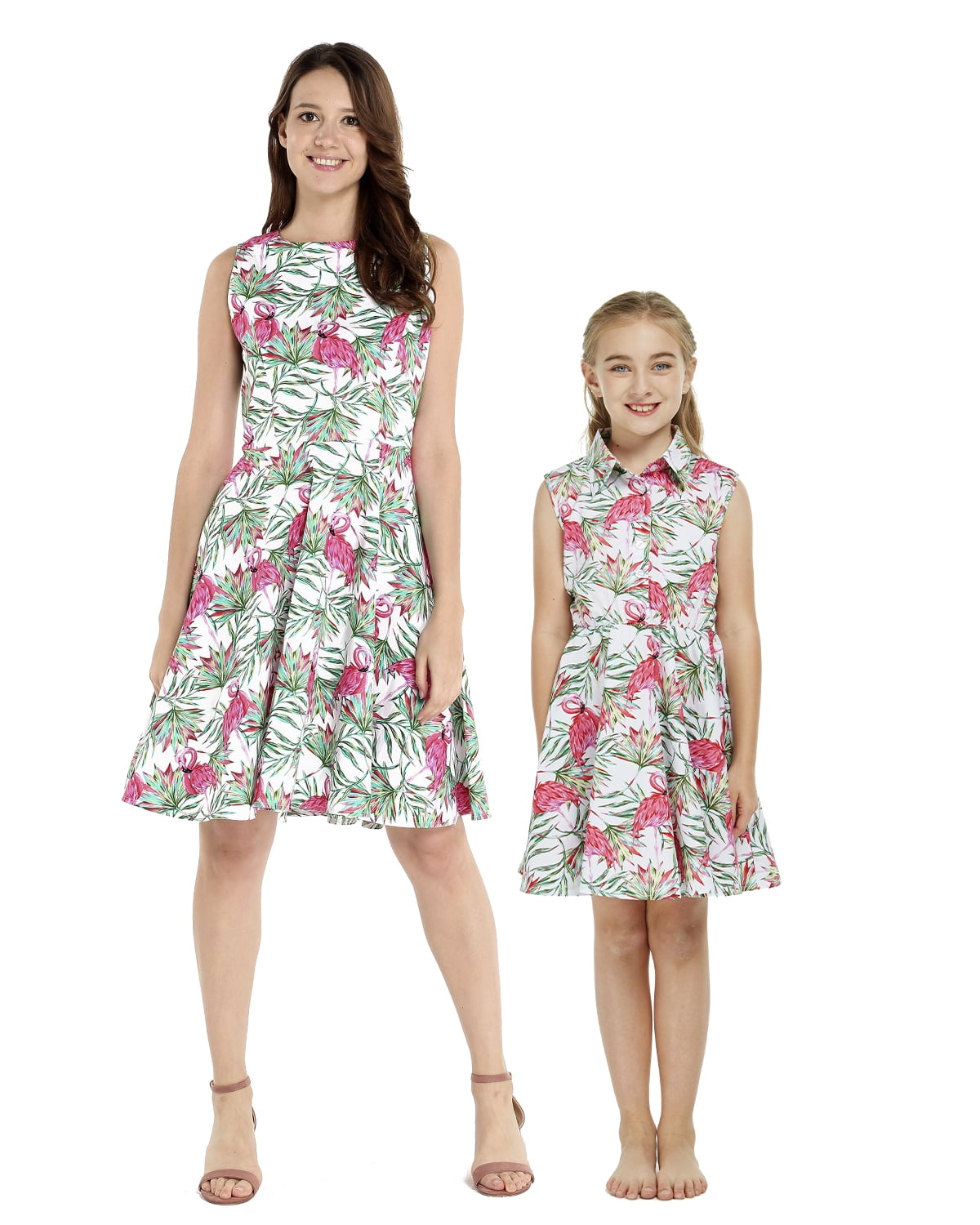 lady vintage flamingo dress