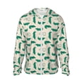 thumbnail image 1 of KLL Sweat à Capuche Extérieur Imprimé Crocodile pour Hommes et Femmes, Protection Solaire UPF 50+, Manches Longues, Pêche, Randonnée, Performance - Petit, 1 of 7
