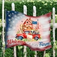thumbnail image 2 of Designocracy 933107H 18 x 18 in. Holiday Wooden Welcome Sign Welcome to Our Farm Door Decor, 2 of 10