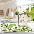 thumbnail image 5 of Yayeee Dish Drying Mat for Kitchen Counter 18"x24" Microfiber Absorbent Pad, Retro Floral, 5 of 7