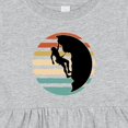 thumbnail image 4 of Inktastic Rock Climbing Mountain Climber Silhouette Girls Baby Dress, 4 of 5