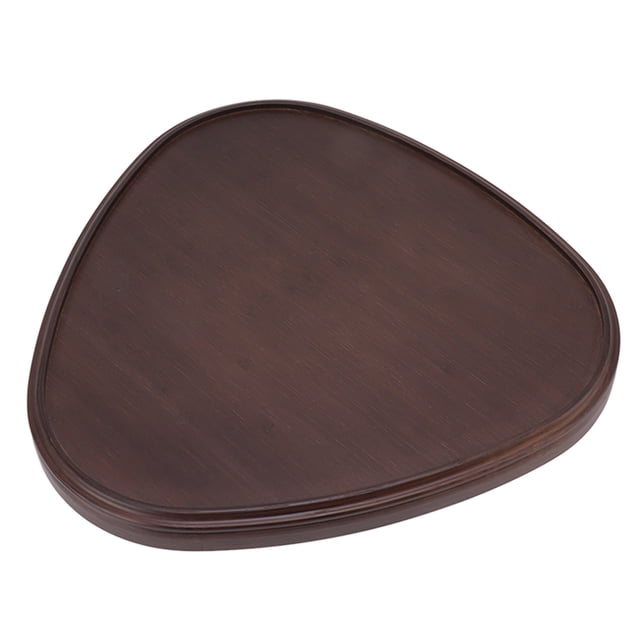 Bandeja Para Servir De , Elegante Bandeja Triangular De Bambú Para Té, Mesa De Comedor Para Cafetería Y Oficina