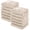 Apricot, variant on YOOFOSS Muslin Burp Cloths 100% Organic Cotton Baby Face towels 12 Pack Baby Washcloths for Showering 12"x12" Soft and Absorbent Baby Towels