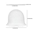 thumbnail image 2 of Casquette de Mise en Valeur en Silicone pour Salon, Teinture Capillaire, Casquette Réutilisable en Silicone avec Aiguille Blanche, Filet de Soins Capillaires en Polyester, 2 of 3